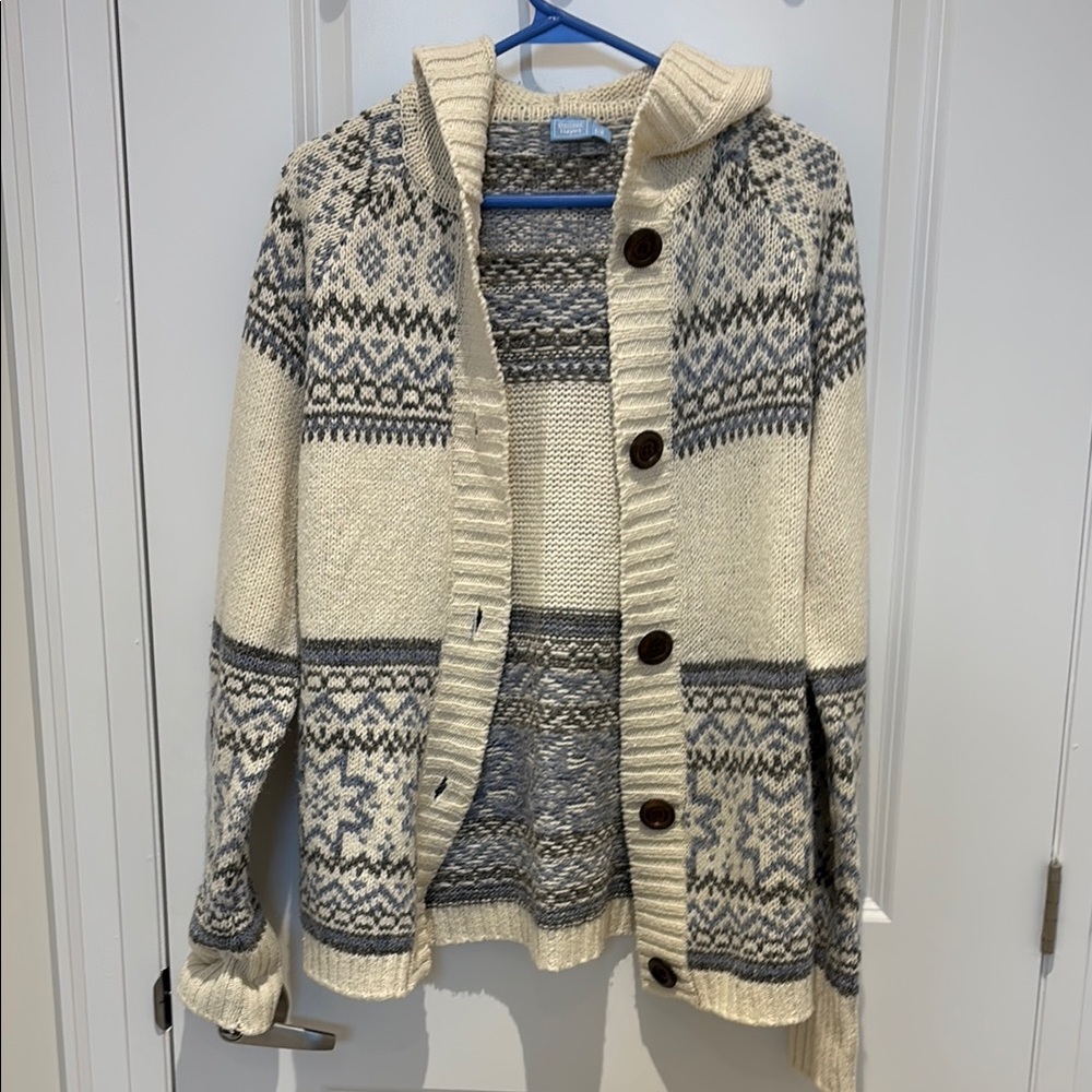 Button up Sweater with hood
